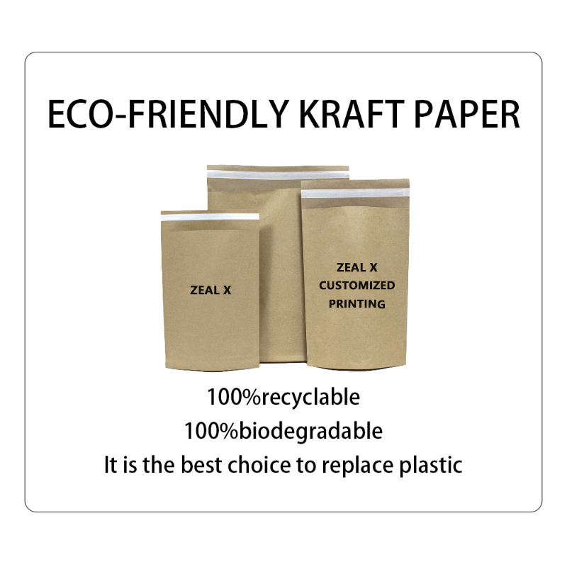Zealx ngluncurake kantong kemasan kertas Kraft Brown: Alternatif Éco-Friendly kanggo Plastik