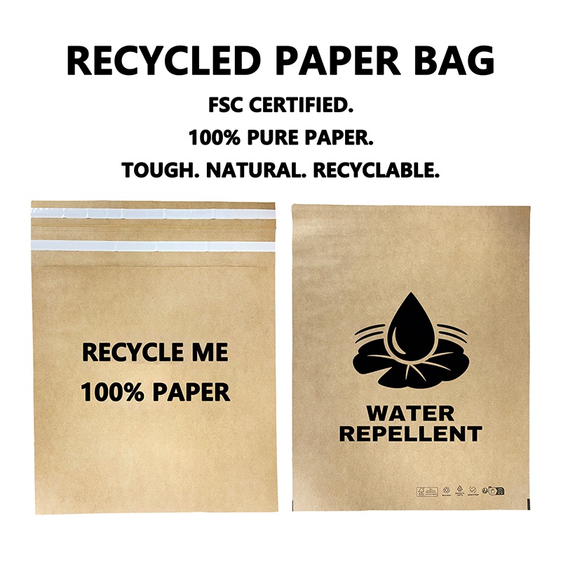 Tas Surat Kertas Daur Ulang Kustom Mbantu Merek Ngurangi Limbah Kemasan Plastik