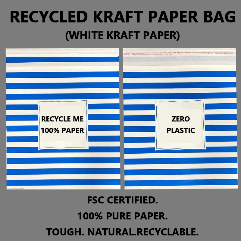 Zeal X Ngenalake Kantong Surat Kertas Kraft Putih Daur Ulang Kanggo Ndhukung Solusi Kemasan sing Sustainable