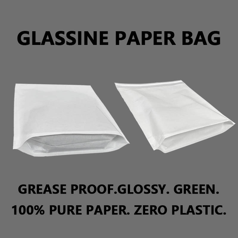 Tas Kertas Glassine sing Bisa Daur Ulang Kustom
