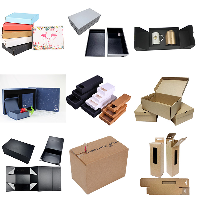 Kothak kertas daur ulang sing disesuaikan