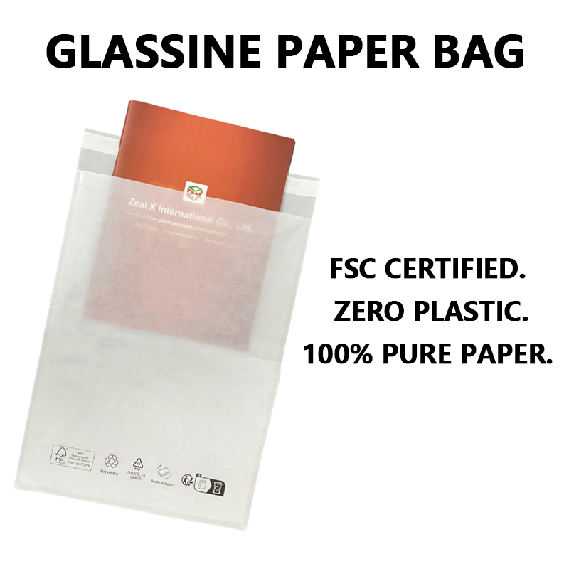 FSC Certified Glassine Paper Bag kanggo Kemasan Sustainable