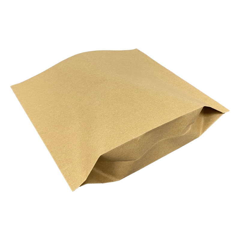 Tas kertas kraft kanthi cangkeme rata